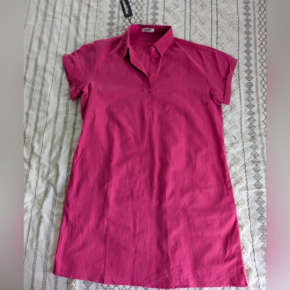 NWT Zeagoo Linen Shift Dress